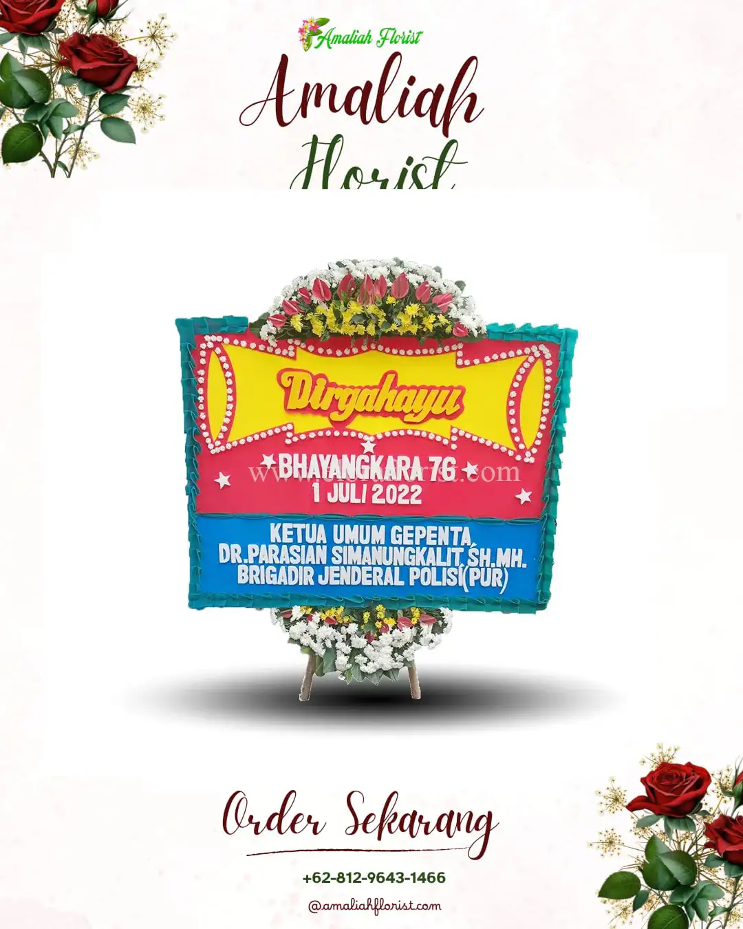 Papan Bunga HUT Ulang Tahun Bajubang